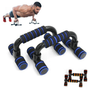 pair of H-shaped push-up stands with sponge hand grips